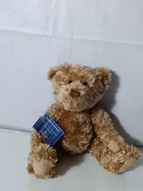 Hallmark Tan Plush Teddy Bear with Blue Tag 100th Anniversary Of The Teddy Bear